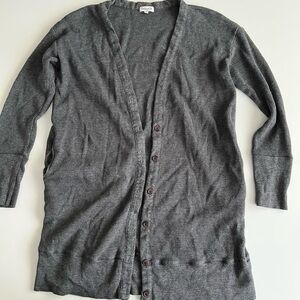 Splendid thermal long cardigan, dark gray, xs